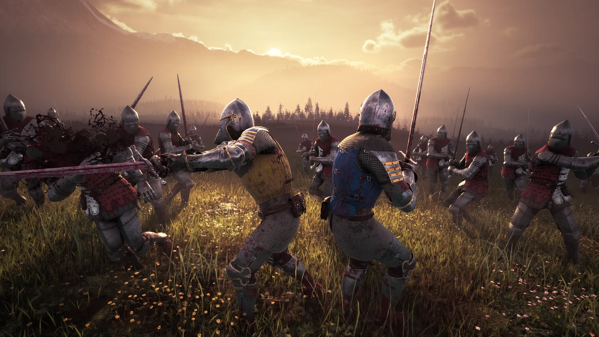 Screenshot from Larg-scale army battle showcase demo